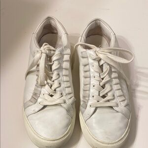Tory Burch White ruffle Sneakers